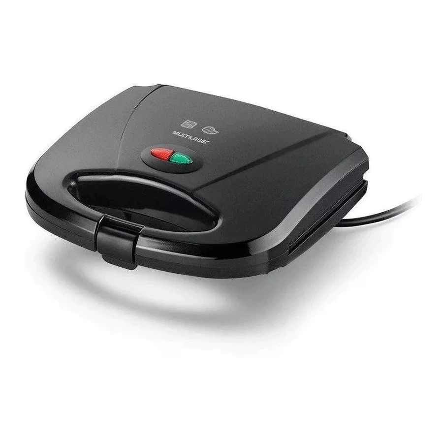Grill e Sanduicheira CE043 750W 127V Multilaser | Placas Antiaderentes | Compacta | Original