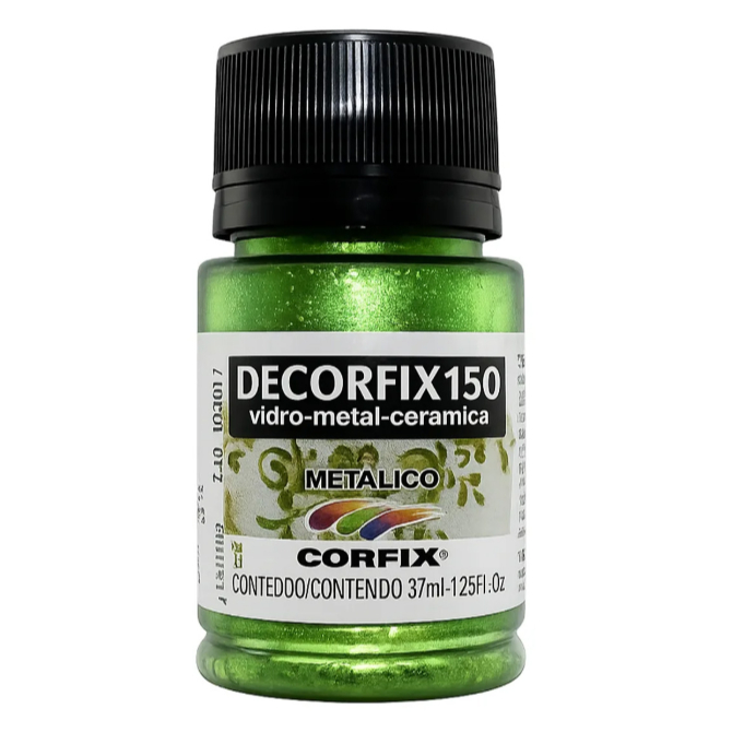 Tinta Decorfix 150º Metálica Corfix - 492 Verde Natal (37 ml)