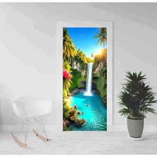 Capa De Porta PAISAGEM/Natal/Páscoa2,10 x 0,85 Painel Retangular Para Porta Malha Premium NATAL 2026 em Oferta na Shopee