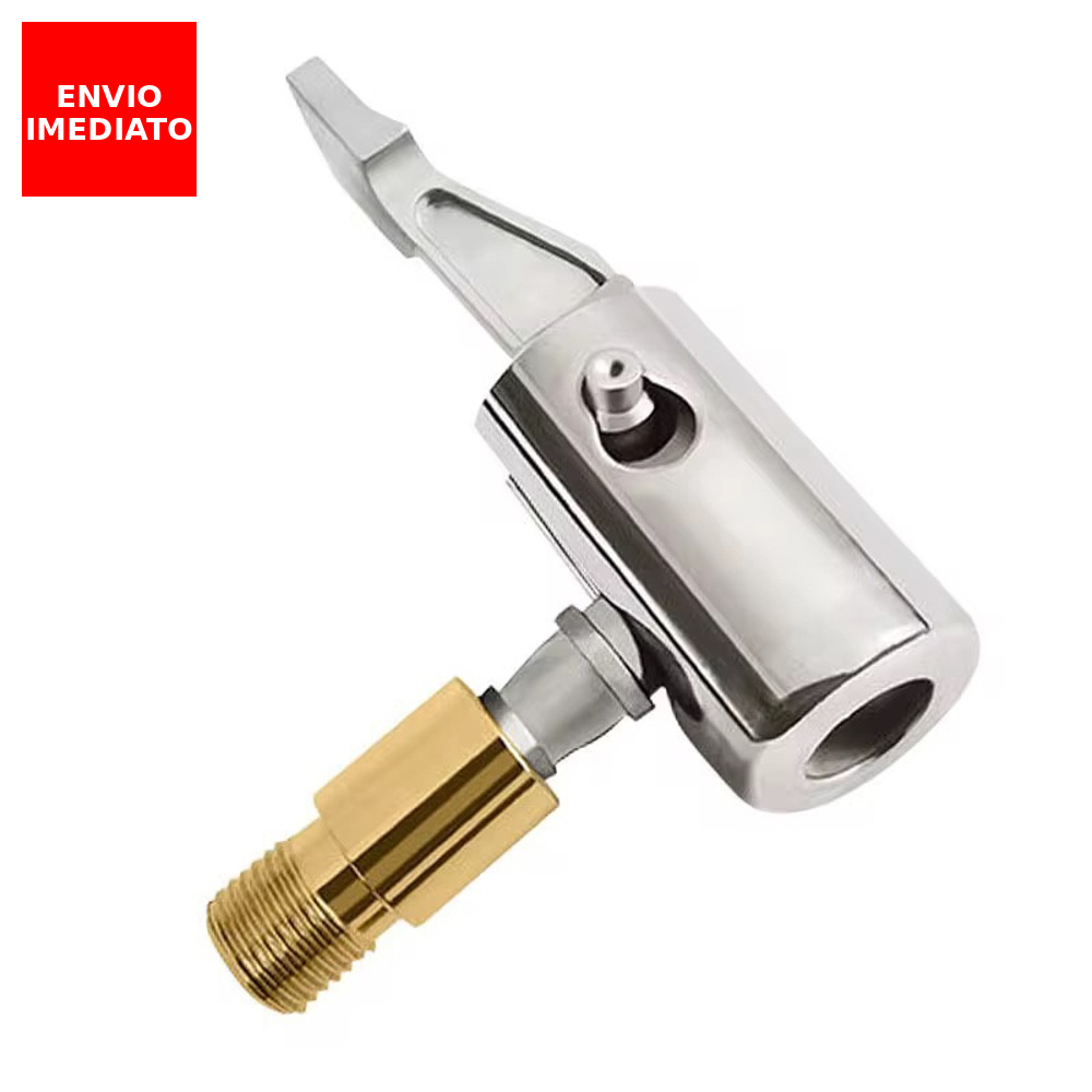 Bico Inflador Com Presilha De Ar De Pneu De Bicicleta Carro Adaptador Conector Da Válvula Bomba