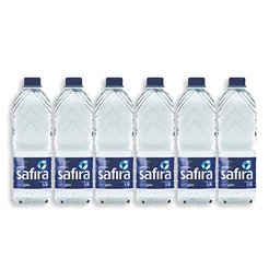Safira Agua Mineral Com Gás 1,5lt Fardo com 6 unidades