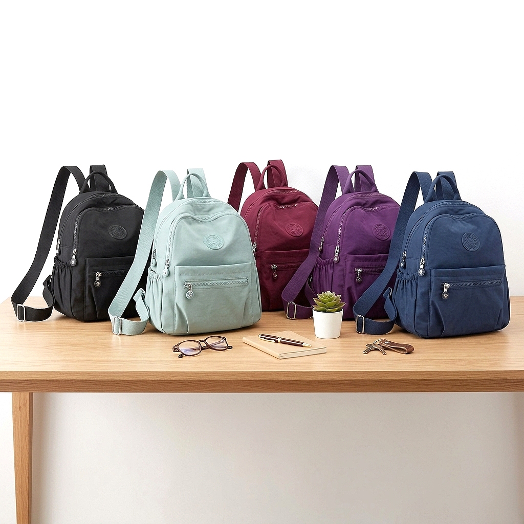 Mochila Feminina Oxford Impermeável Multifuncional – Bolsa Pequena Casual Dia a Dia