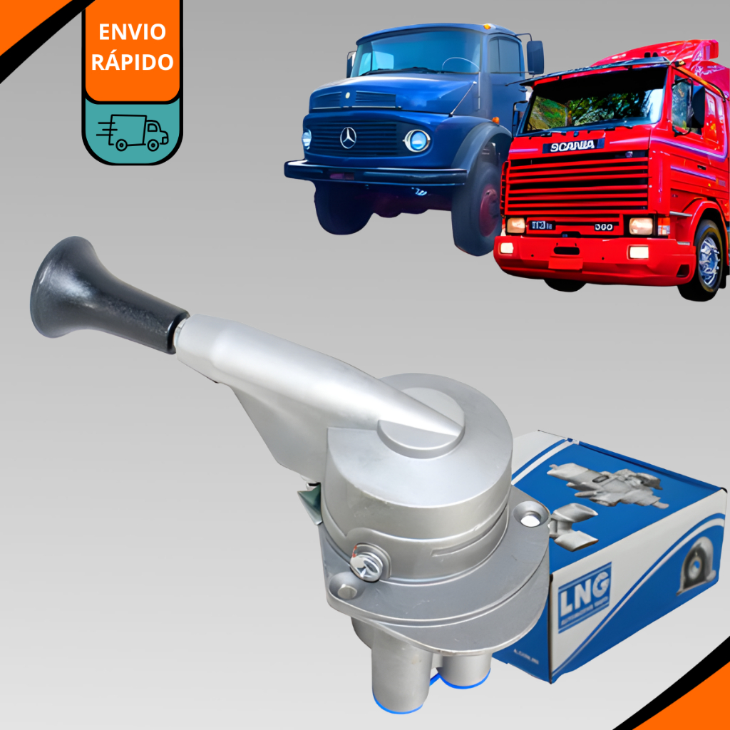 Maneco Válvula Freio Mão Mercedes 1113 1313 2213 Scania Compatível