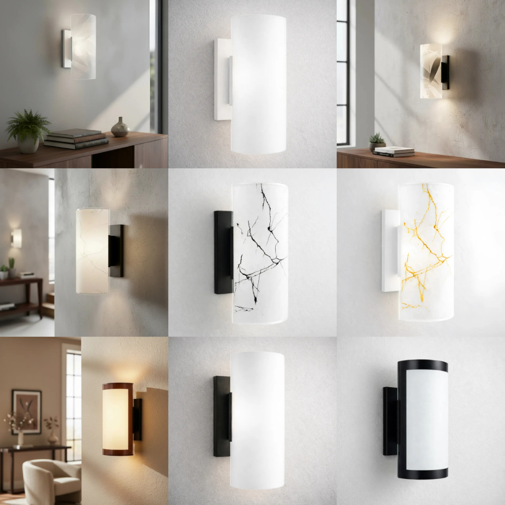 Arandelas Luminárias Interna Vidro Decorativo Quarto Sala Banheiro – Diferentes Modelos únicos
