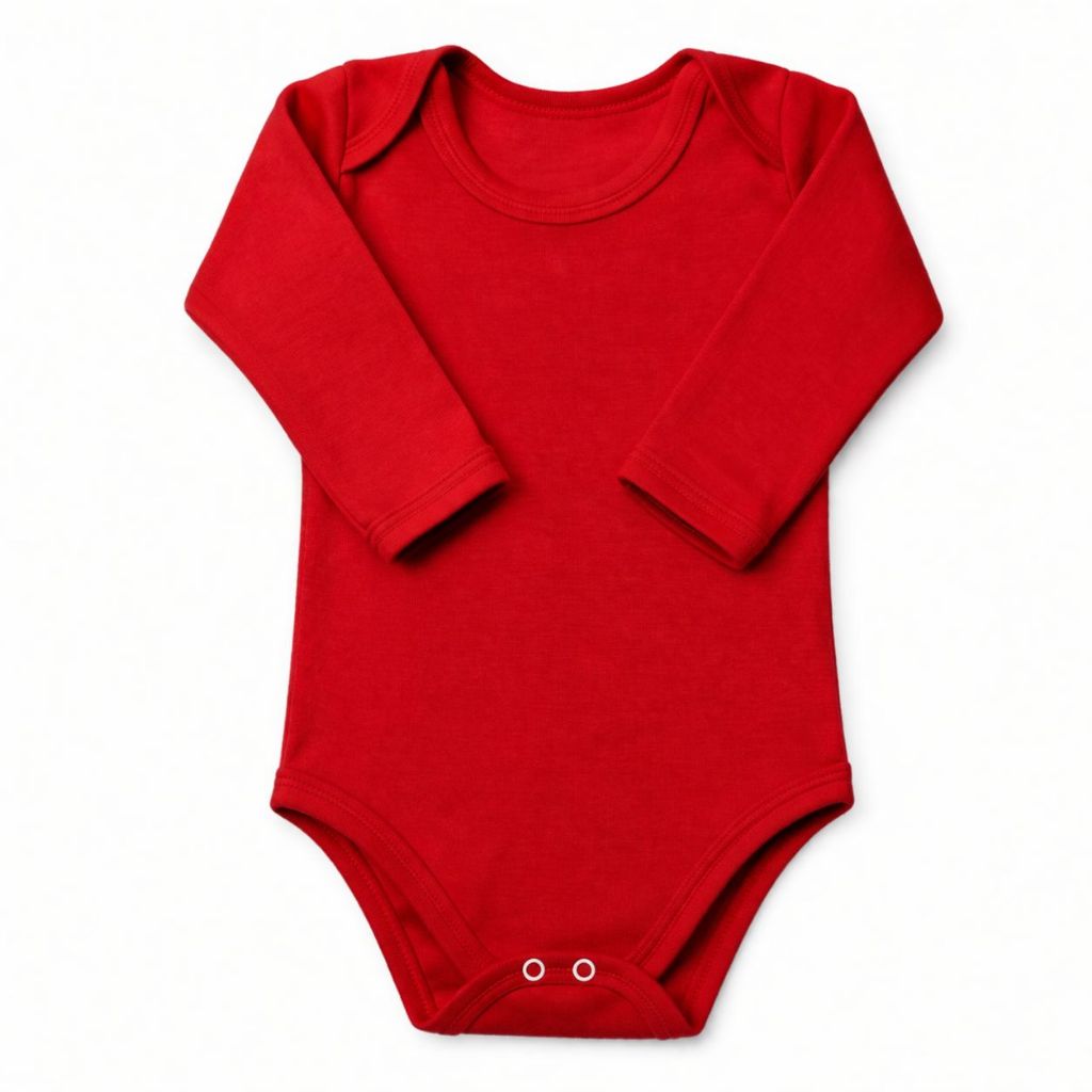 Detalhes do Kit 4 Pçs Body M / LONGA Infantil 1 A 3 Anos Liso Malha 100% Algodão Menina