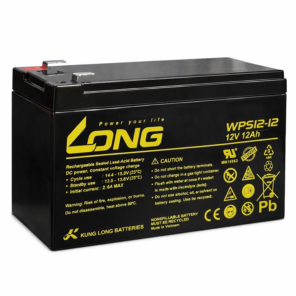 Bater!a 12Ah 12V - Para CFTV, PDV, Servidores, Alarme, Portão Eletrônico, Nobreak (UPS)