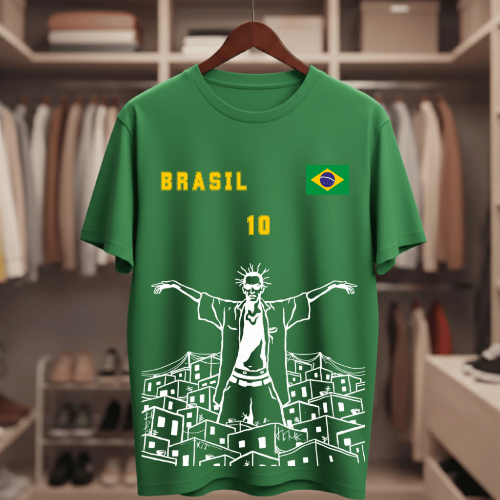 Camiseta Sabotage Brasil Copa do Mundo Futebol 2026 Streetwear Aesthetic Camisa Qualidade Premium