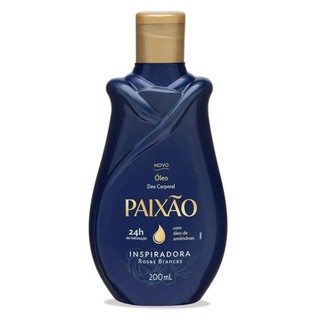 Óleo Corporal Paixão Amêndoa Inspiradora Rosas Brancas 200ml