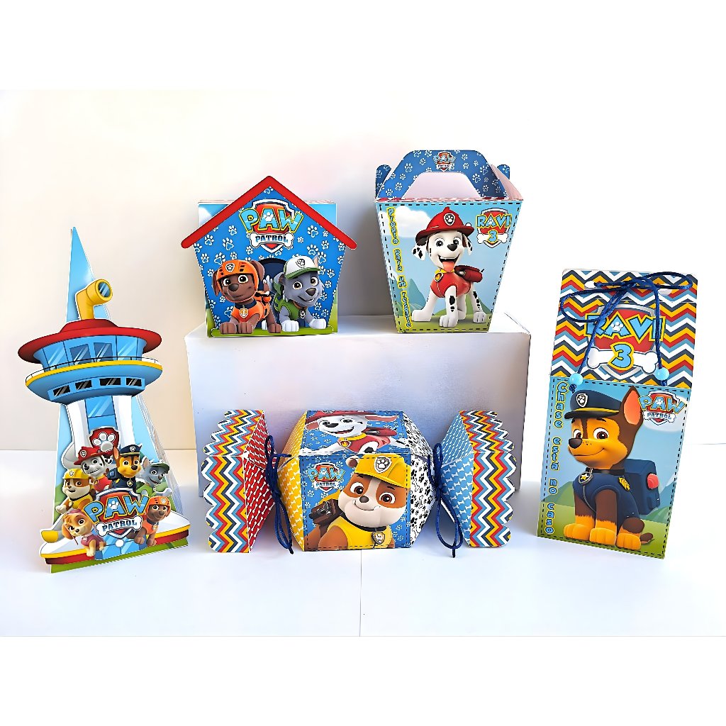 20 a 50 Kit festa personalizado lembrancinha festa infantil, Aniversário, Decoração Infantil - Tema Patrulha Canina
