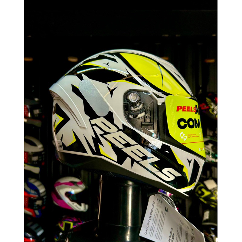 CAPACETE PEELS SPIKE II - SNAKE WHITE GREEN