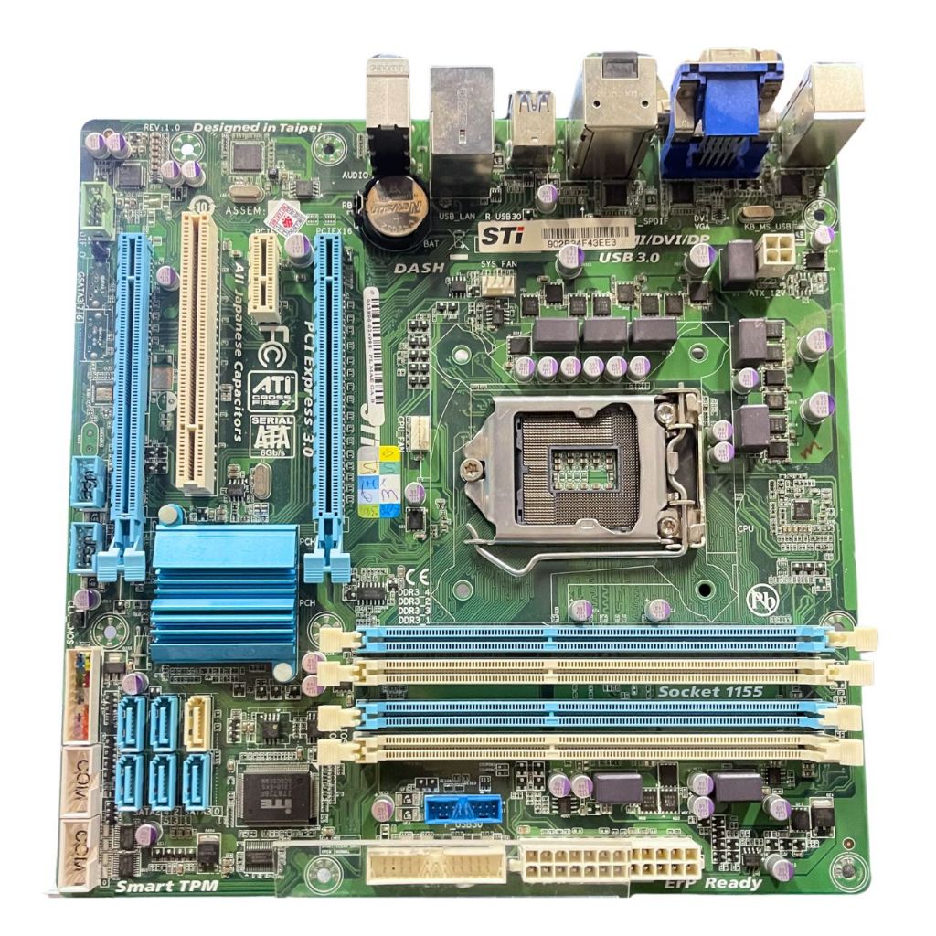 Placa Mãe STI Q77 DB LGA 1155 – DDR3 – Chipset Q77 – 2 geração - Recondicionada