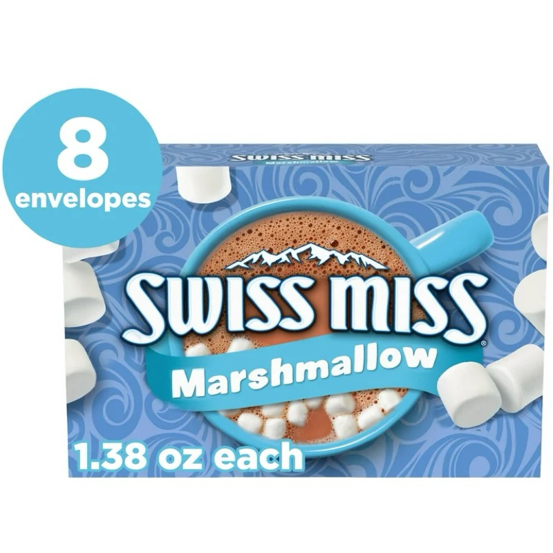 SWISS MISS CHOCOLATE HOT COCOA MIX COM MARSHMALLOWS – 8 ENVELOPES (1.38OZ CADA)