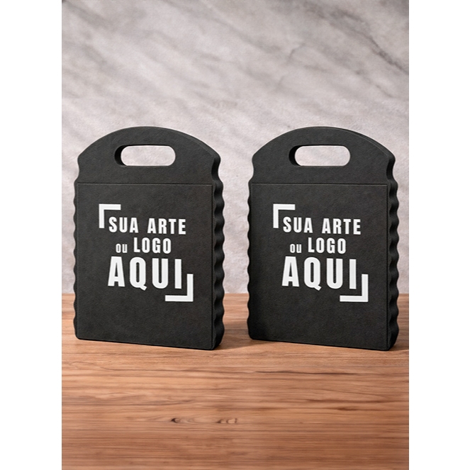 Lixeirinha de Carro Personalizada | Sublimação 15x15cm | com Logo | Kit 50 ou 100 unidades