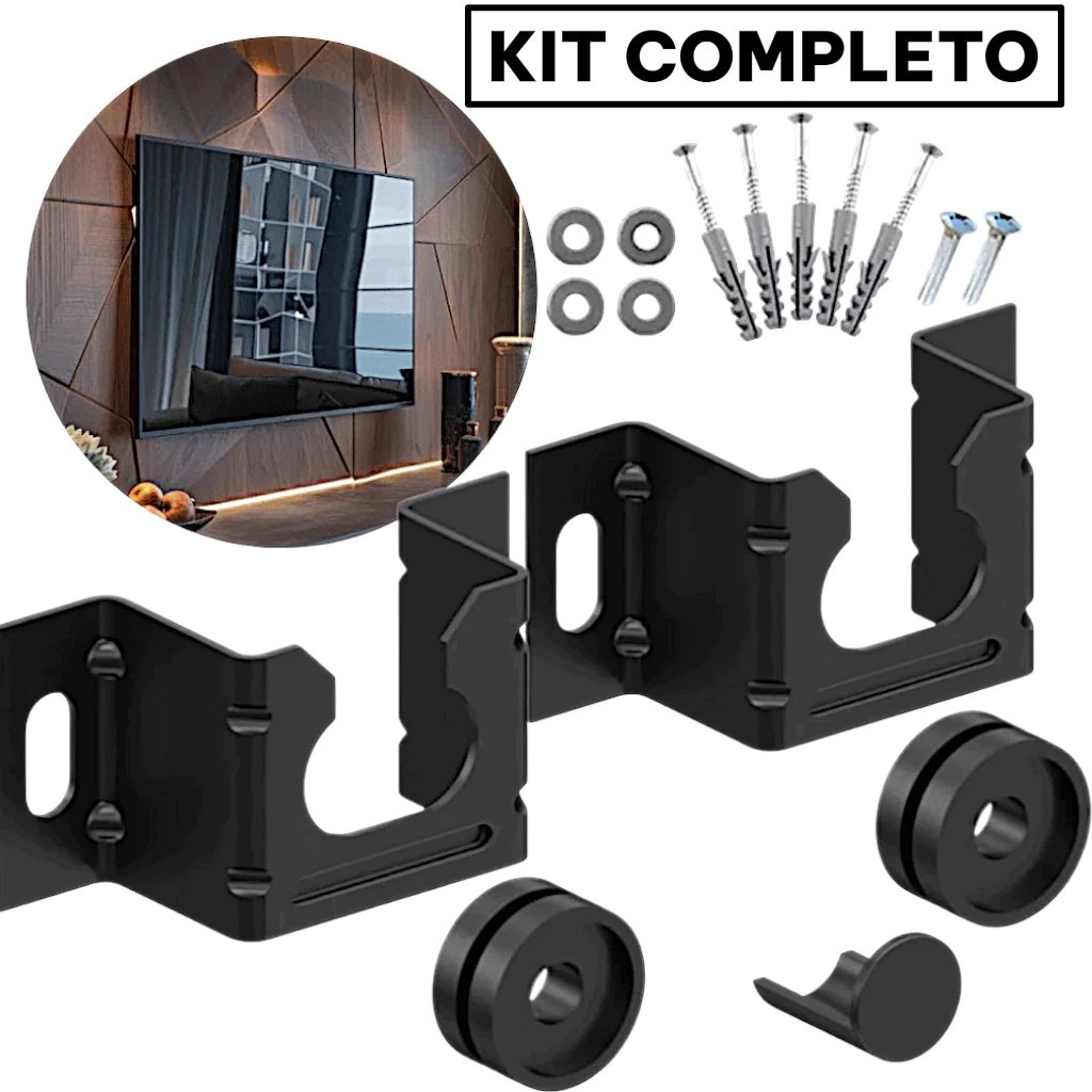 Suporte Para TV Universal Fixo Smart LED LCD 4K Parede e Painel 10 24 32 43 50 55 60 75 90 Polegadas