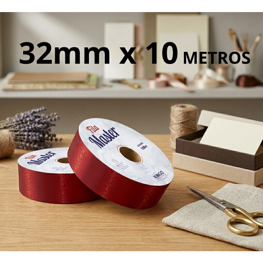 Fitas Master Lisas 32mm x 10m Xingó (Fracionada) – Diversas Cores