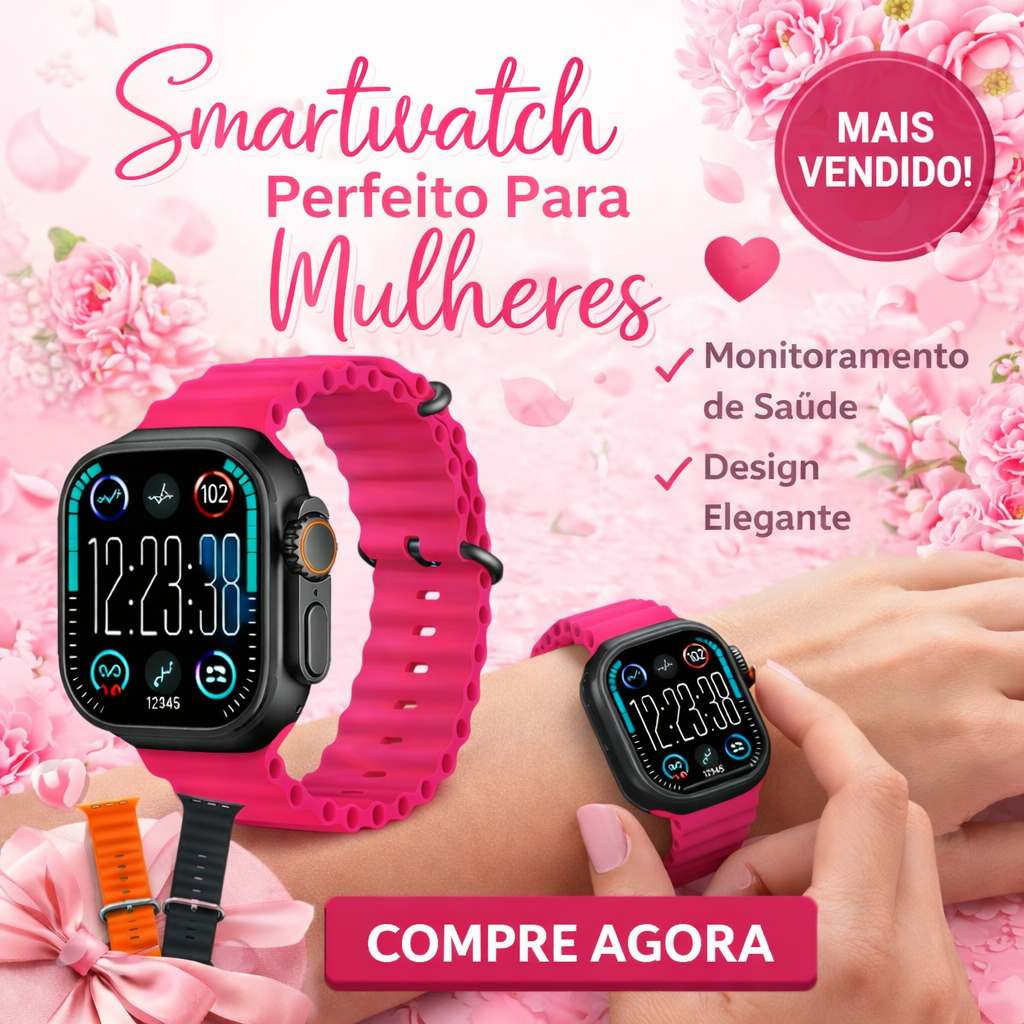 Relógio  Mulher Smartwatch Ultra Inteligente NFC GPS Calculadora À Prova D'água Relógio Esportivo Feminino Masculino