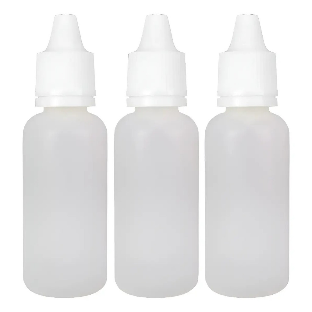 Frasco Plástico De 20ml - Conta Gotas - 300un Tampa Lacre!