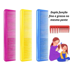 Kit Pente safira Mata Marido Dupla Face - kit pente 03, 06, 12 ou 24 unidades - pente de plastico