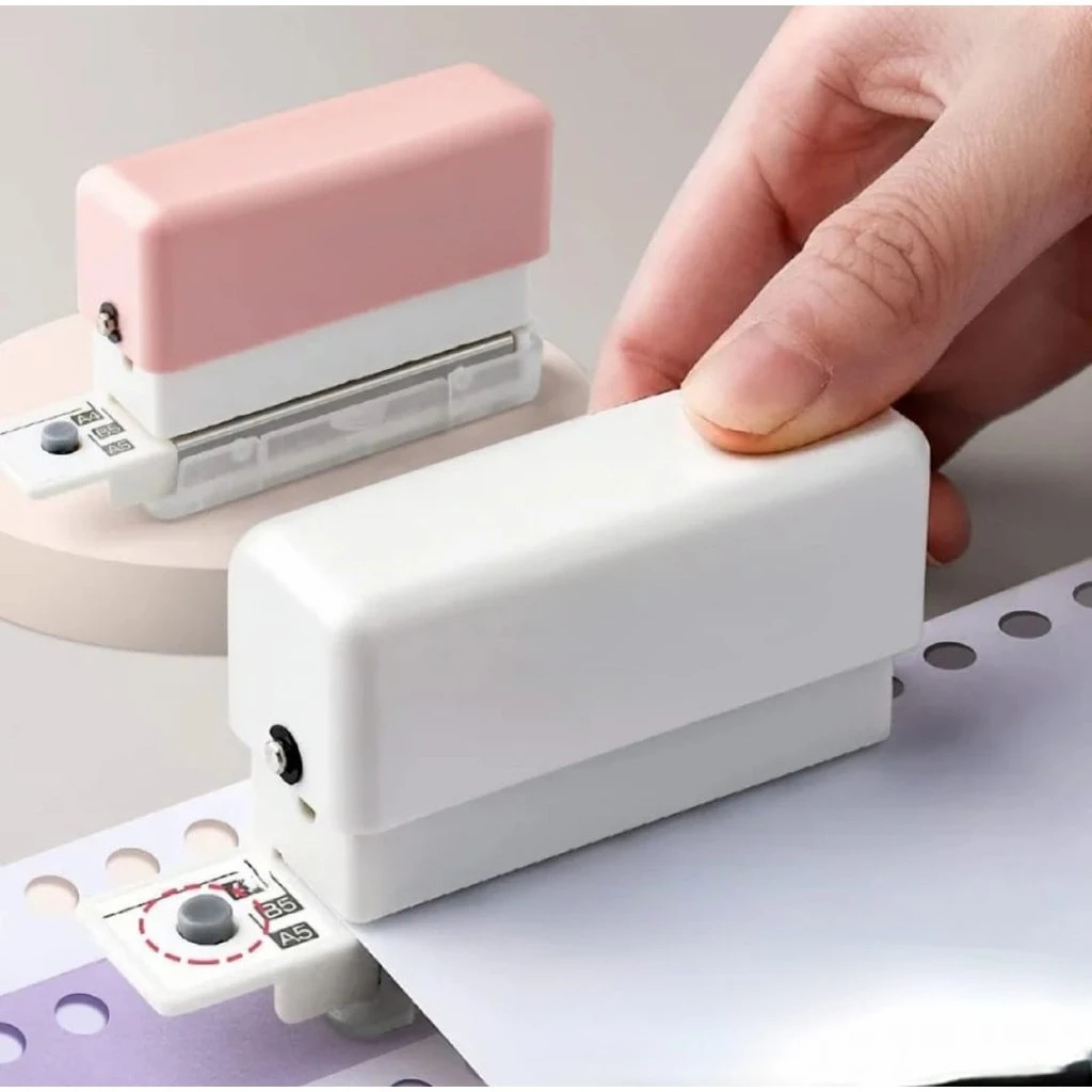 Furador Manual 6 Furos para Papel A4/B5/A5 Encadernação
