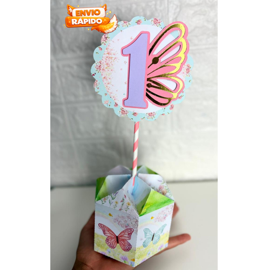 ENVIO RÁPIDO Kit de Centro de mesa Jardim | Arranjo Enfeite Cachepô Lembrancinha Personalizada