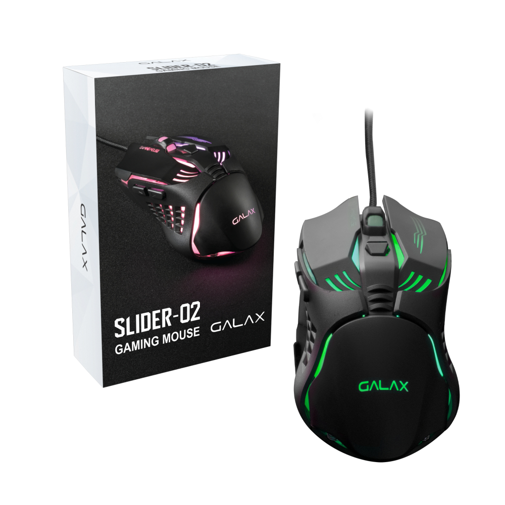 Mouse Gamer Galax Slider Series Sld-02 3200dpi RGB 6 Botões Cor Preto — R$ 89,90 em Shopee