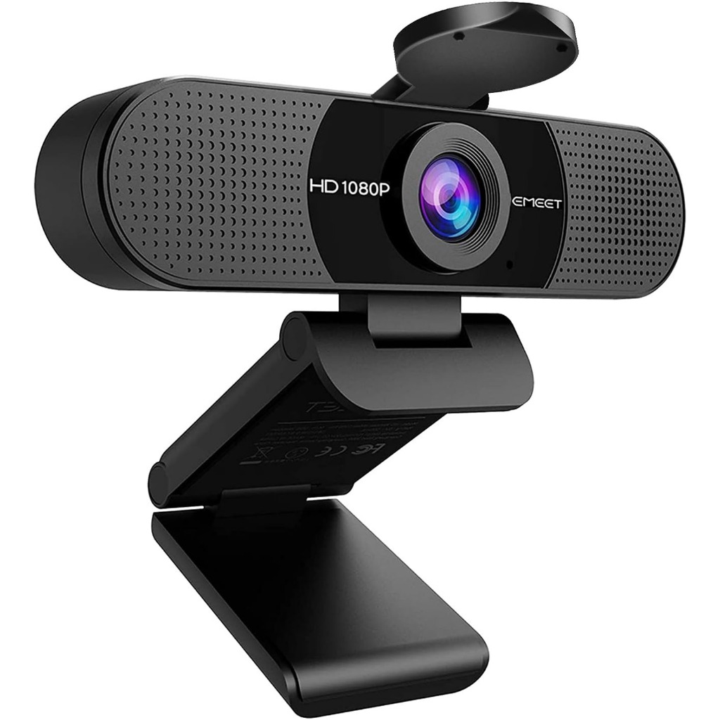 Webcam EMEET C960 4K Ultra HD/Full HD USB com 2 Microfones FOV 90° Plug e Play para PC Notebook