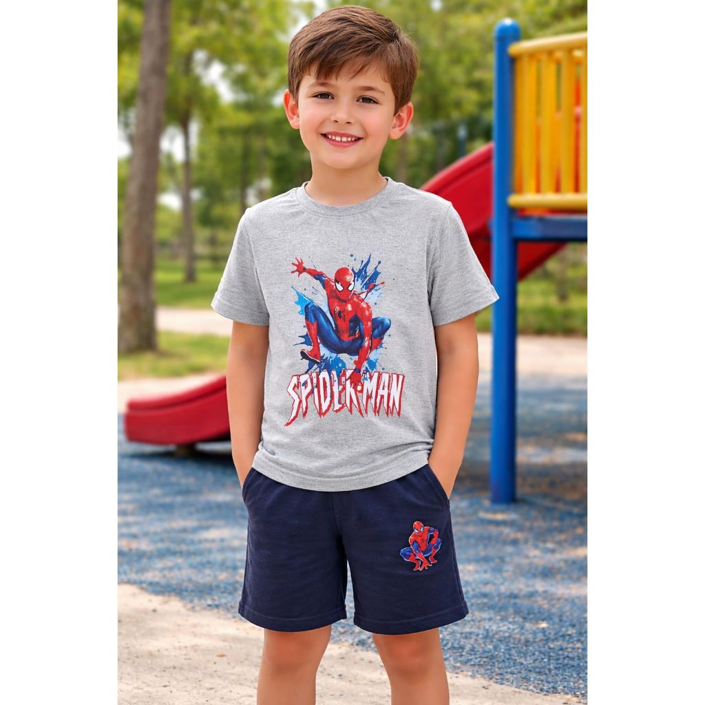 Conjunto Homem Aranha infantil. Roupa de criança, modinha infantil menino