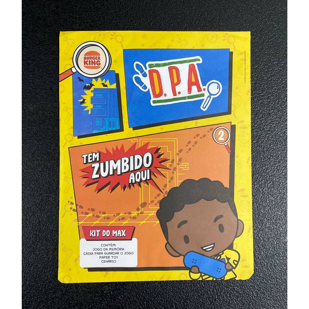 Kit do Max brinquedo Tem Zumbido aqui - DPA (Detetives do Prédio Azul) - Burger King