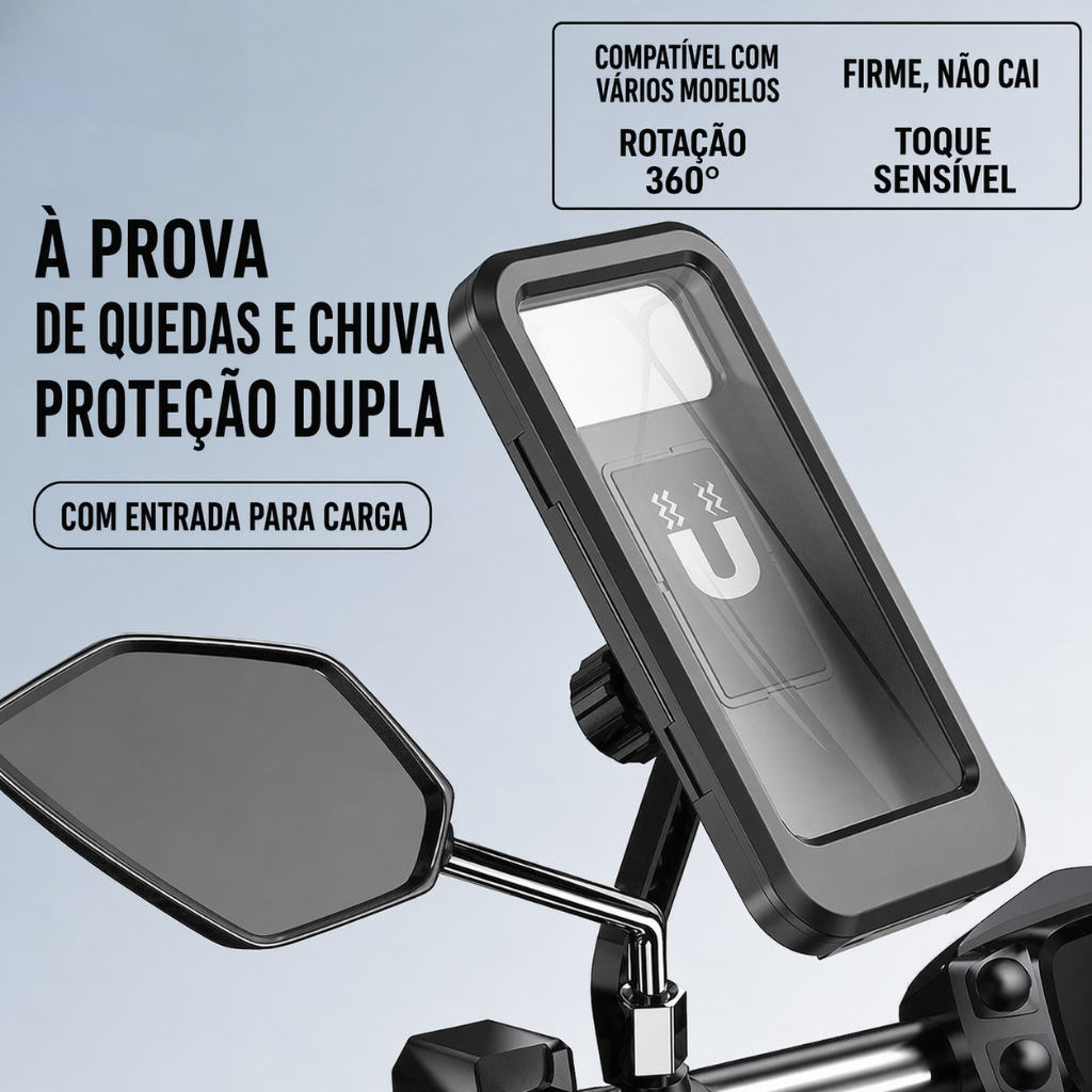 Capa Touch Celular Impermeável Suporte Bike Moto Prático