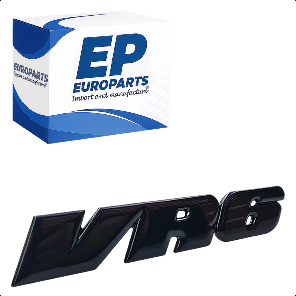 Emblema Premium VR6 Black High Gloss da grade dianteira do Golf MK3 VR6