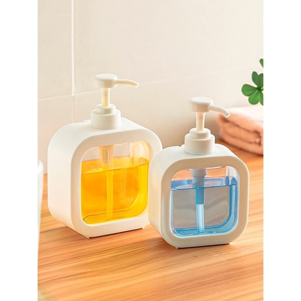 Porta Sabonete e Detergente Líquido Minimalista Com bombeador - 300ML/500ML
