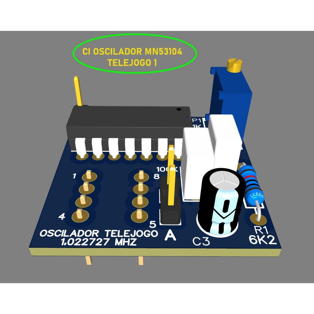 CIRCUITO INTEGRADO OSCILADOR  MN53104N TELEJOGO 1