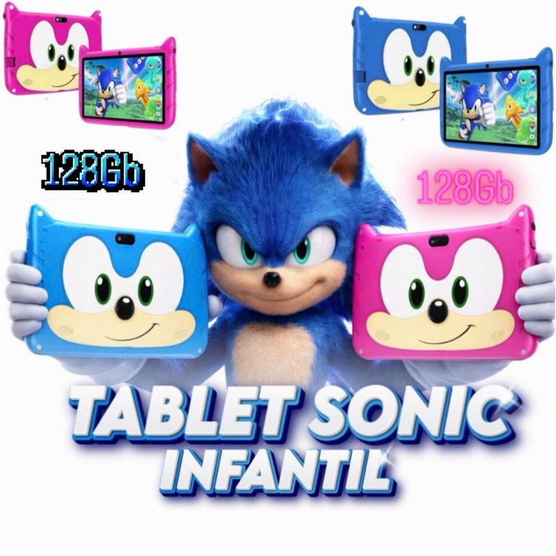 Tablet Do Sonic Android Infantil kids.