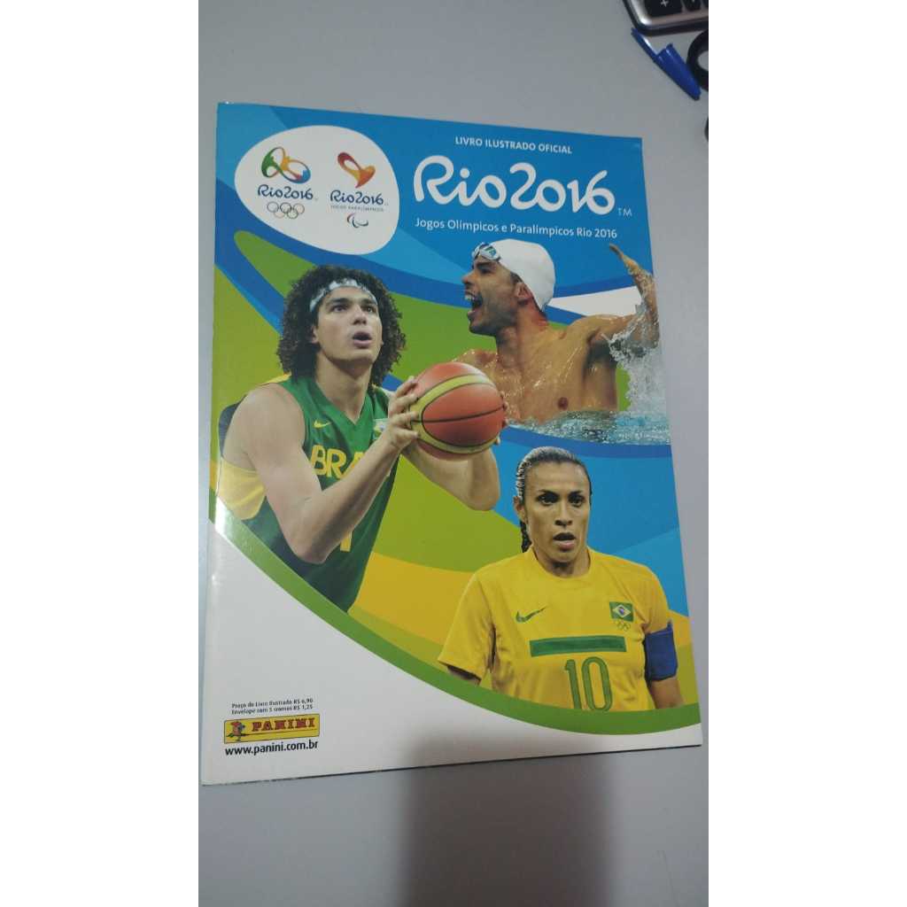 PANINI ÁLBUM OLIMPÍADAS RIO 2016 CAPA MOLE VAZIO NOVÍSSIMO CODIGO DE BARRAS FIGURINHAS