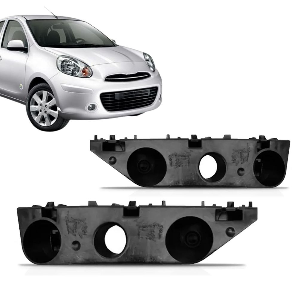 Guia Suporte Para-choque Dianteiro Nissan March 2010 2011 2012 2013 2014