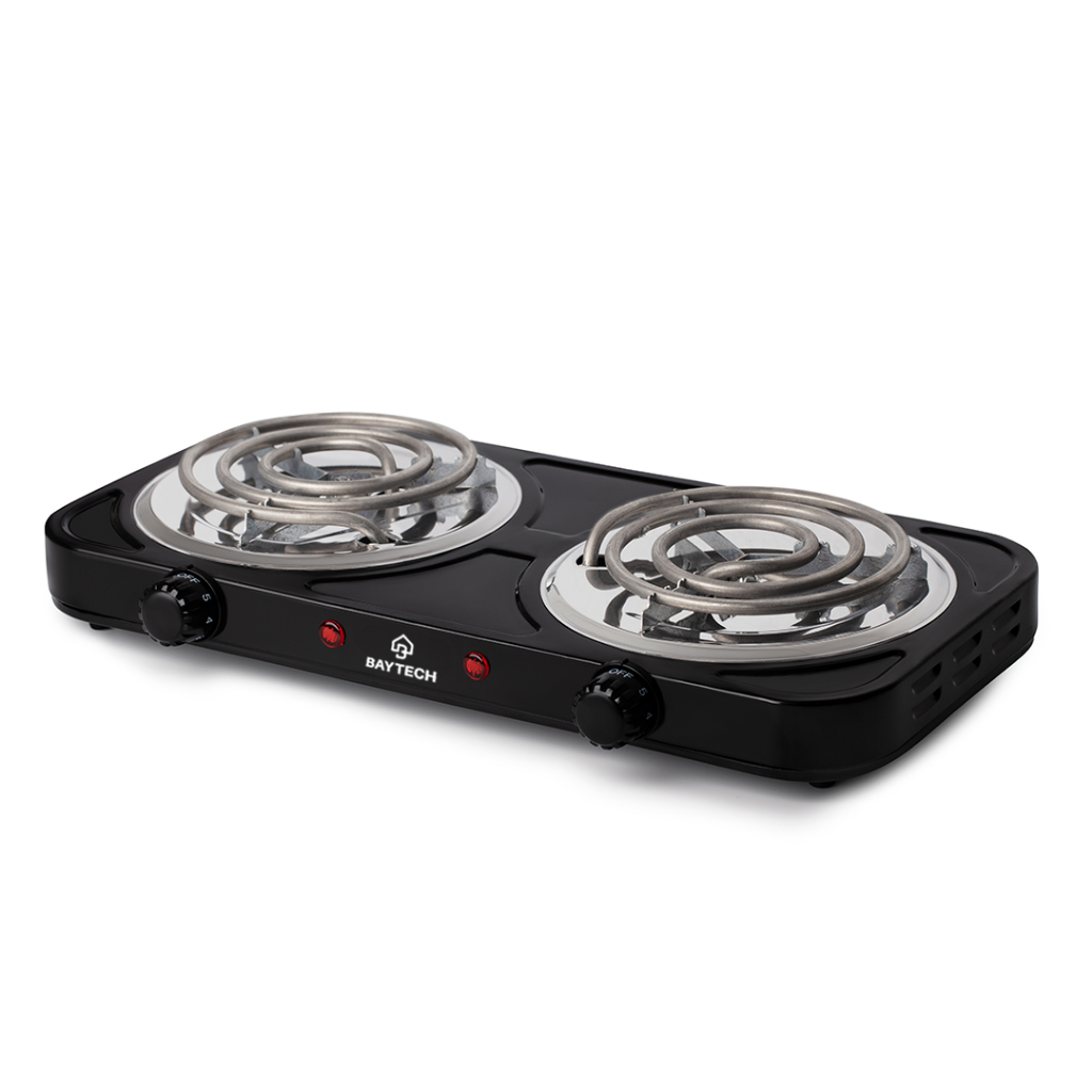 Fogareiro Elétrico 2 Bocas Espiral 2000W Baytech Compacto Resistente