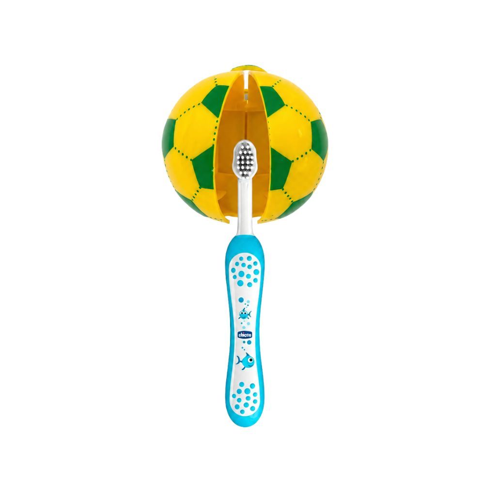 Suporte Escova de Dente Bola Copa Futebol Decoração Divertida Banheiro Ventosa
