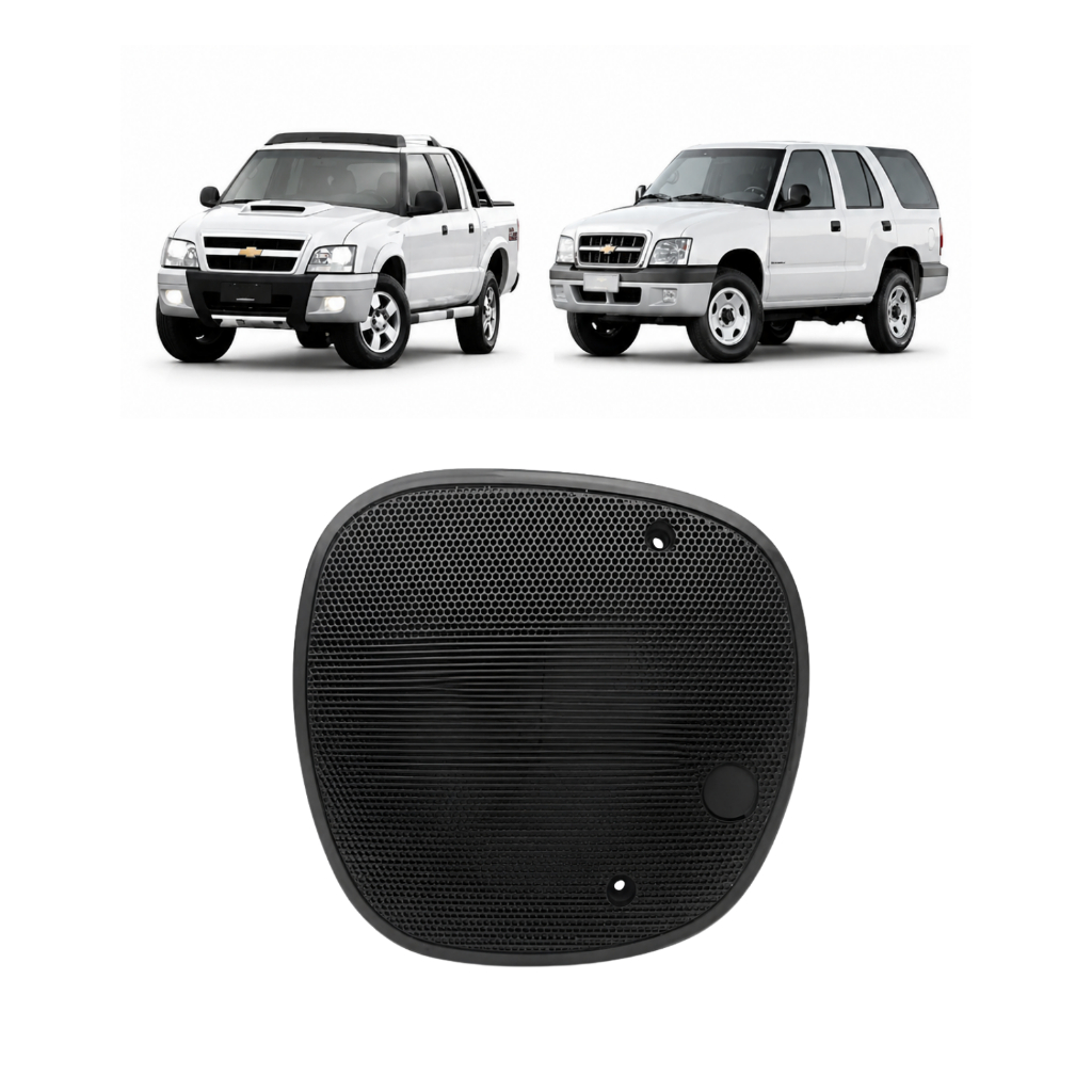 Tela Auto Falante Painel S10 Blazer 2001 A 2011 Ld Preto Preto
