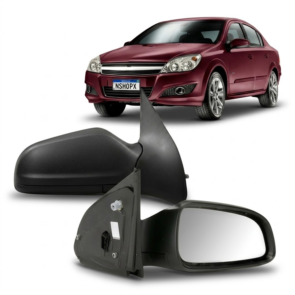 Par Retrovisor Vectra 2006 2007 2008 2009 Espelho Elétrico Preto