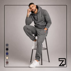 Conjunto moletom masculino blusa com capuz e calça