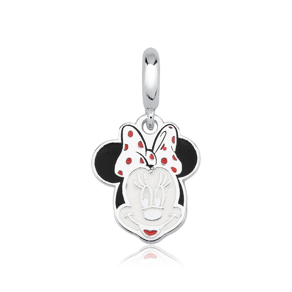 Berloque de Prata 925 Minnie Resinada