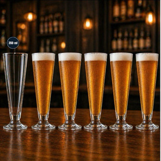 Jogo de Taças Tulipas de Chopp Cerveja 350 ml  6 Peças