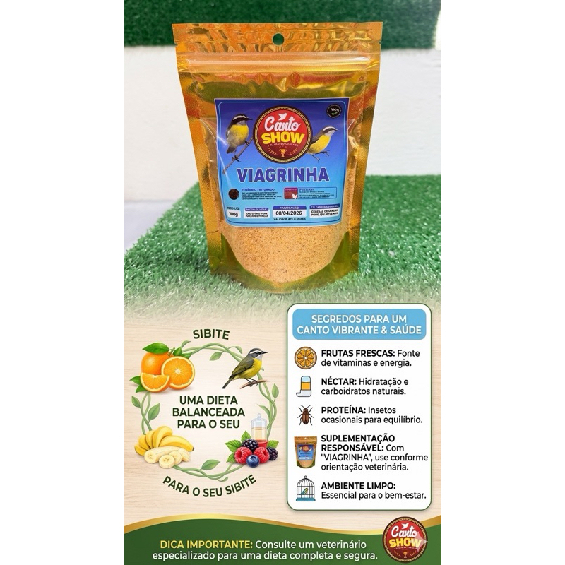 canto show sibite viagrinha 100g