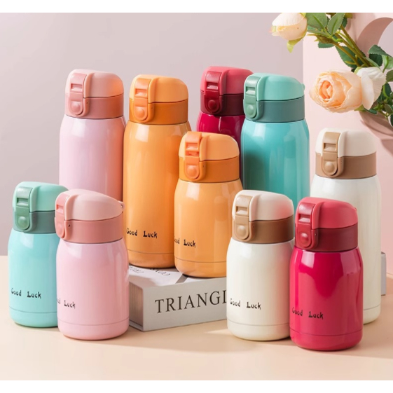 Frasco De Vácuo TIANCHUANG , Mini Copo Térmico Com Trava Pop-up 200/360ml , De Bolso Isolado De Pequena Capacidade