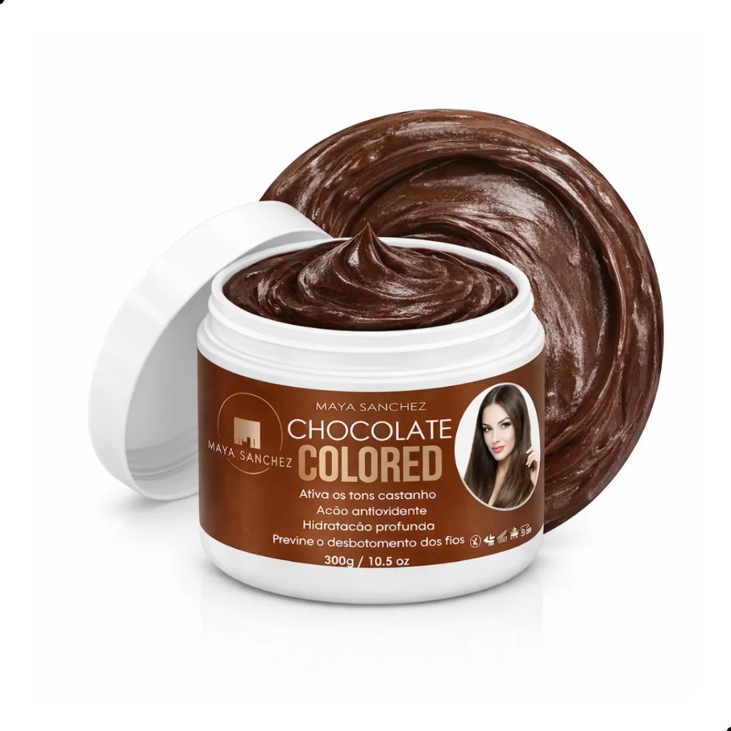 Máscara Tonalizante Chocolate Sem Amônia - Resultado 100% Natural com Hidratação Profunda