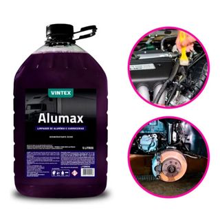 Desengraxante Roxinho Aluminox Mundus 5L Faz 100 Litros - Limpa Baú Chassi e Motor Super Concentrado Profissional