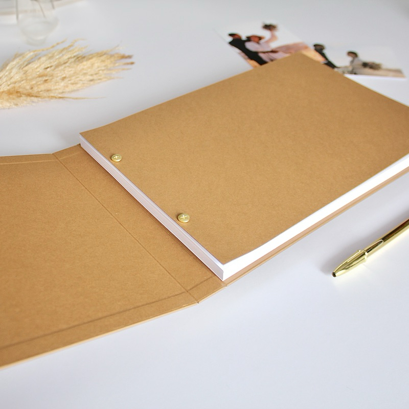 Detalhes do Guestbook Livro de Assinaturas Casamento e Festas / Livro retangular com 50 folhas