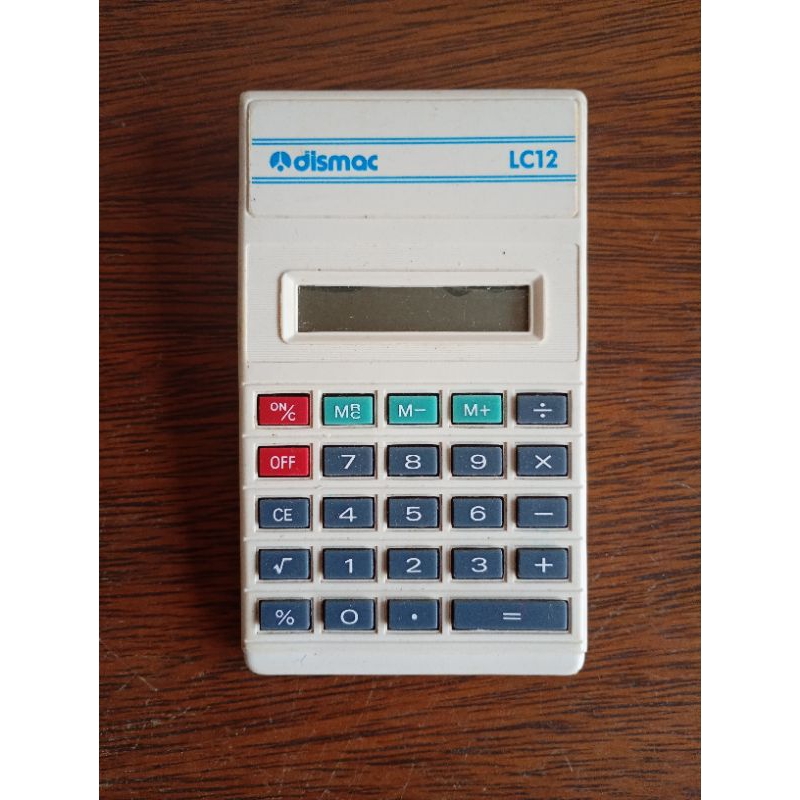 calculadora Dismac LC12 modelo clássico vintage anos 70 usada