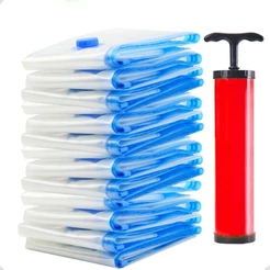 Kit Saco a Vácuo Organizador Para Viagem Mala Guarda Roupa - Kit de 5/6 ou 10 Unidades