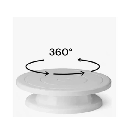 Boleira Bailarina Giratória 27,5cm para Bolo Prato Giratório 360° Base Confeitaria Decoração Profissional